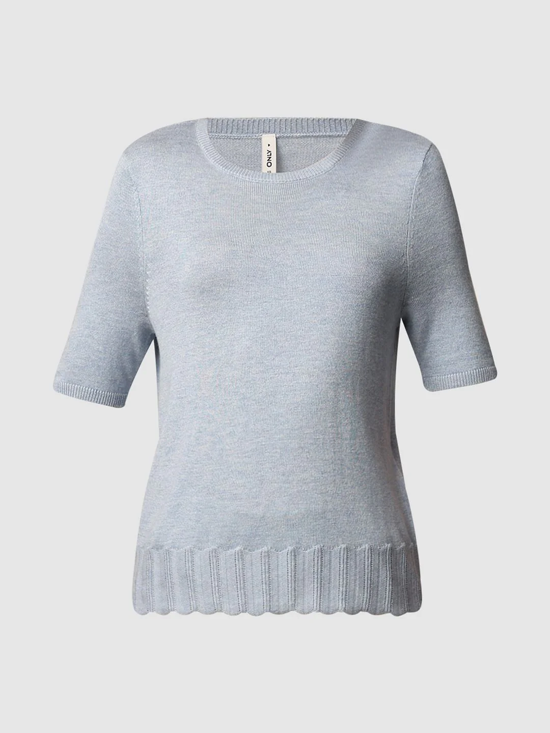 Cashmere Blue O-Neck Pullover - Image 7