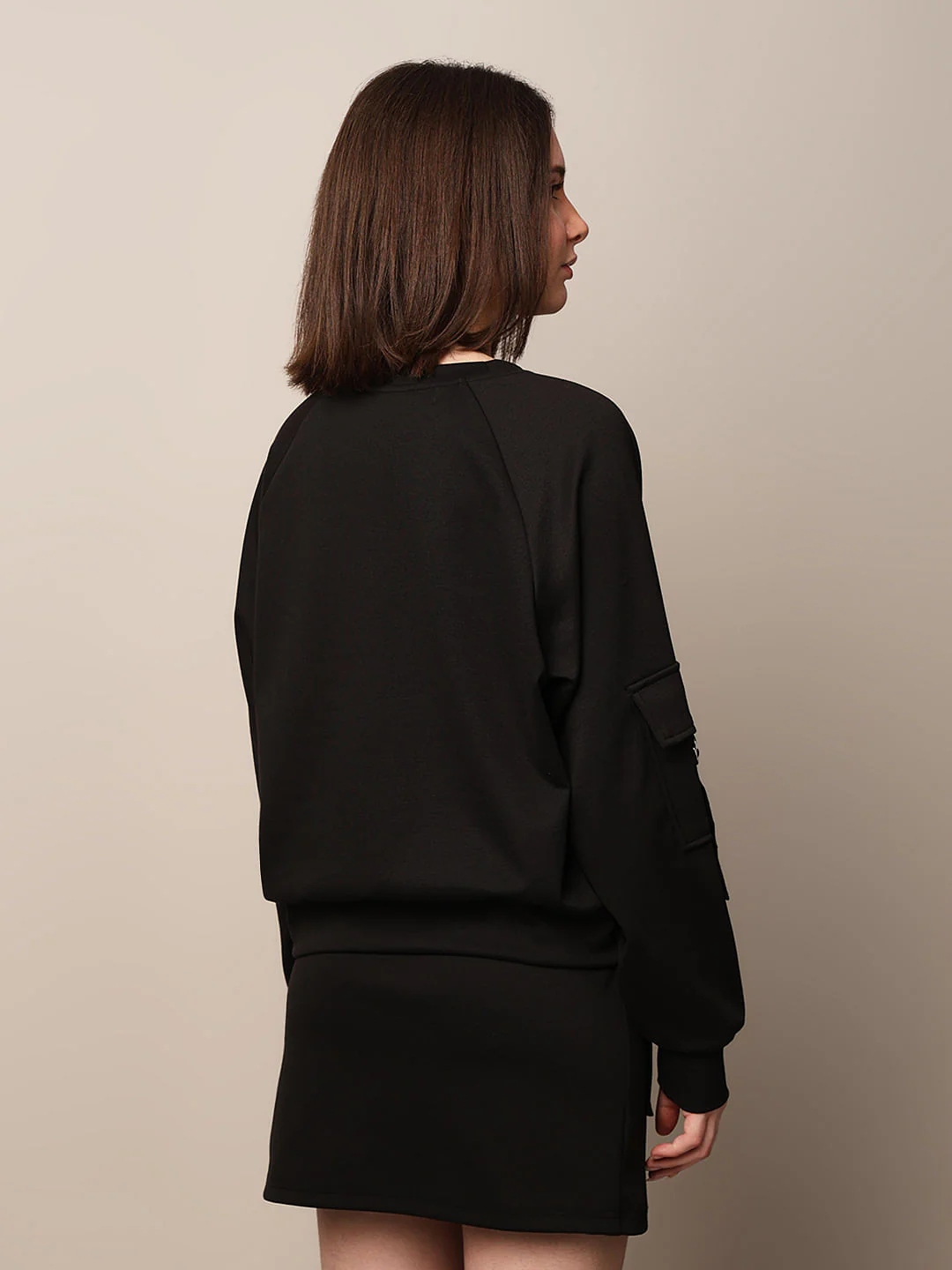 Black Loose Fit Co-Ord Set Sweatshirt - Image 6