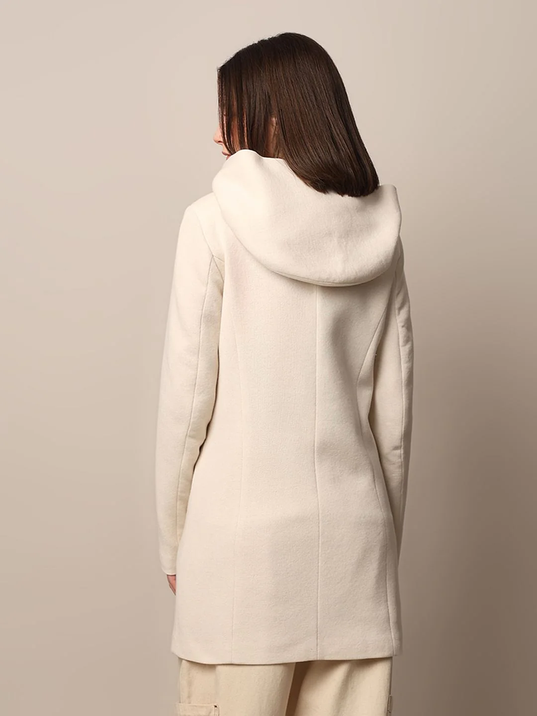 White Hooded Coat - Image 6