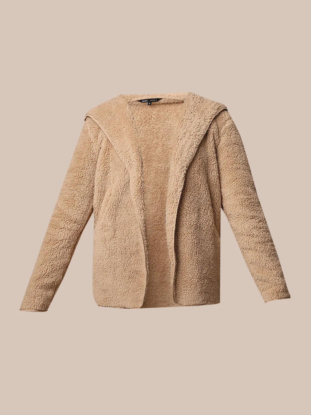 Brown Hooded Sherpa Coat - Image 7