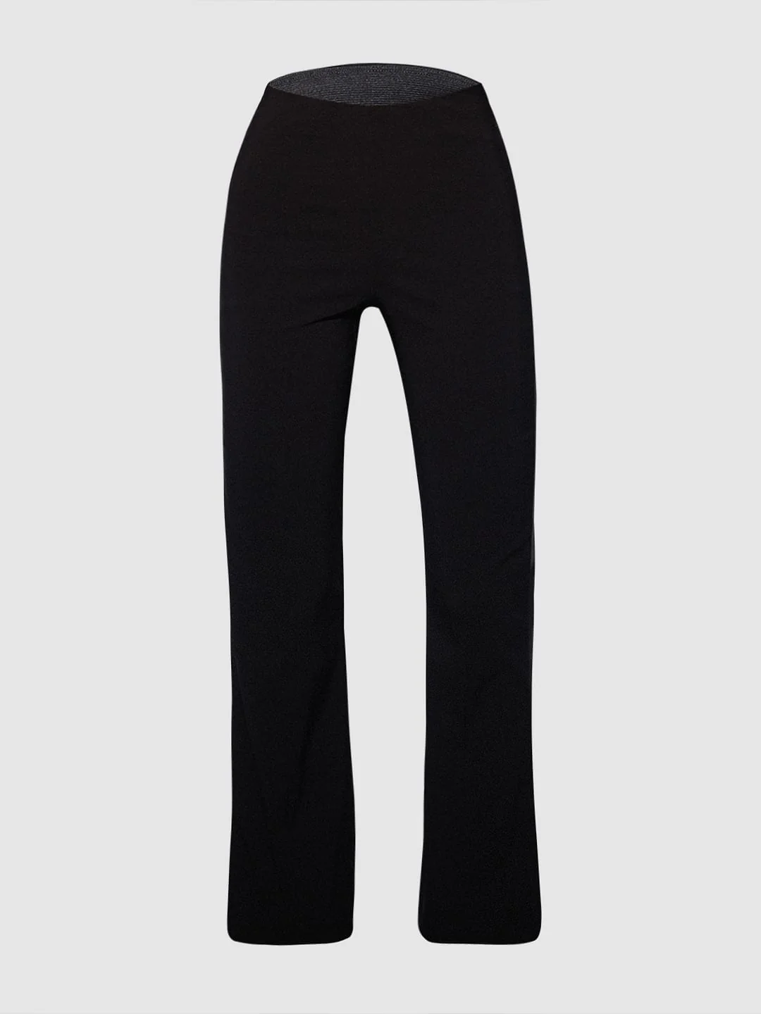 Black Flared Slit Pants - Image 6