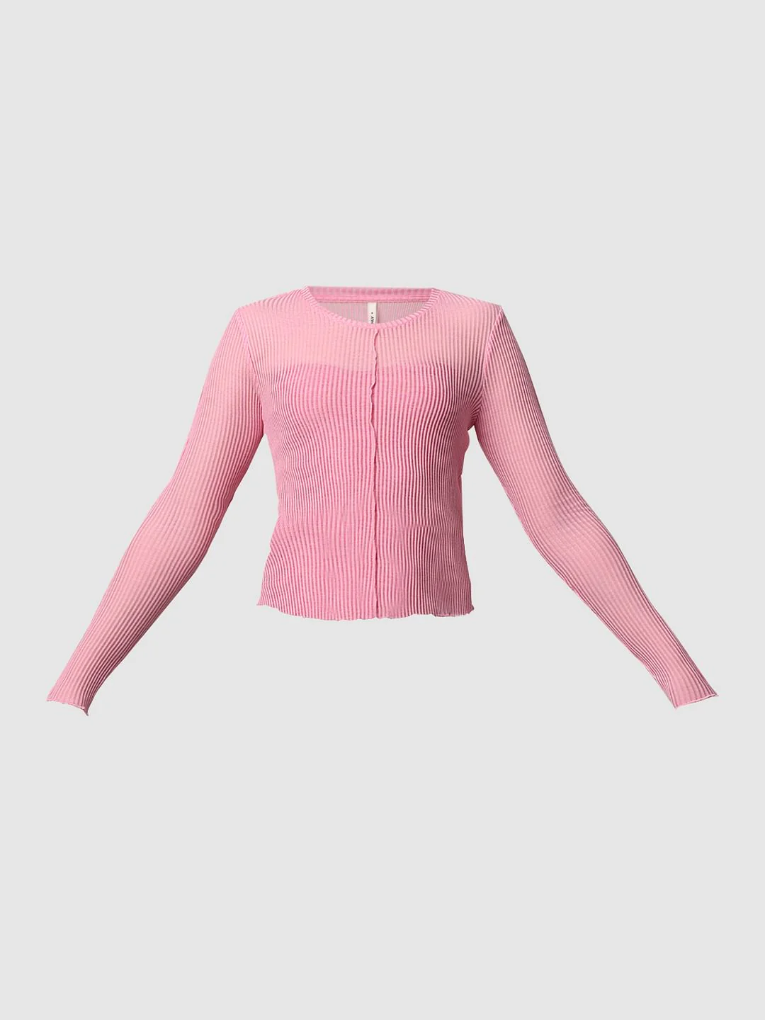 Pink Rib-Knit Top - Image 7