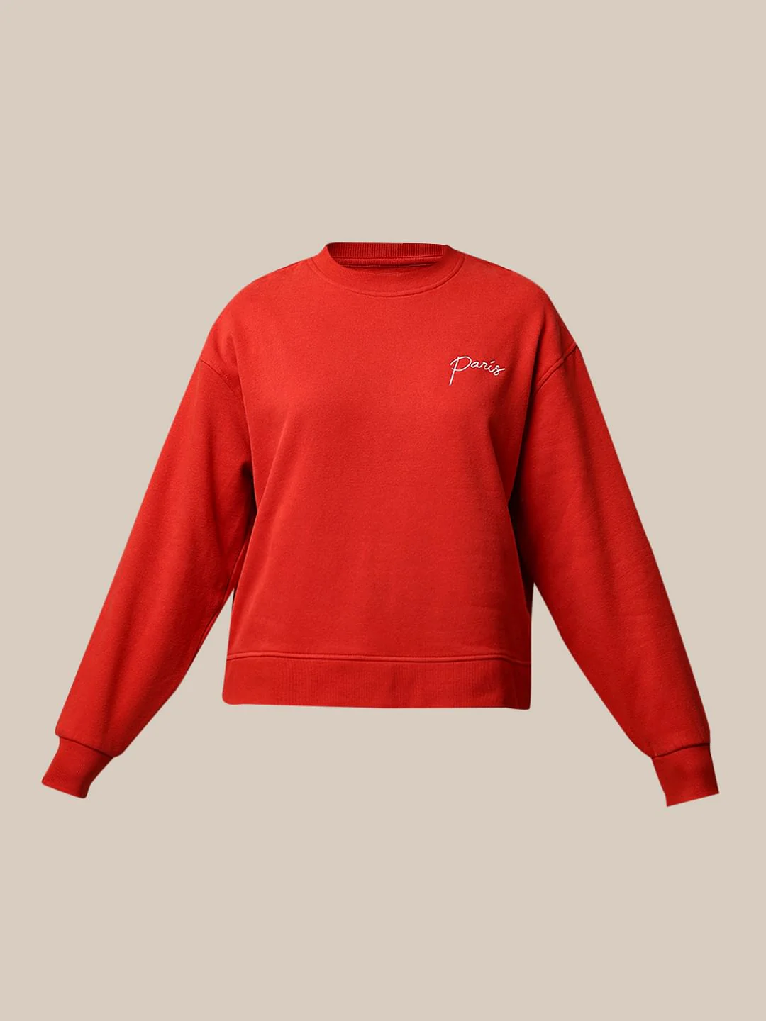 Red Loose Fit Sweatshirt - Image 7