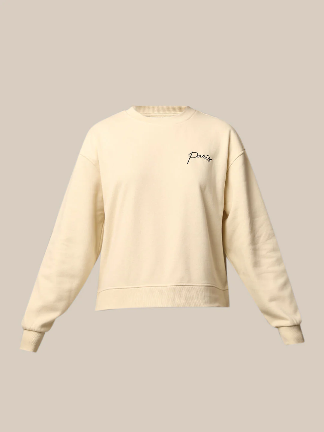 Beige Loose Fit Sweatshirt - Image 7
