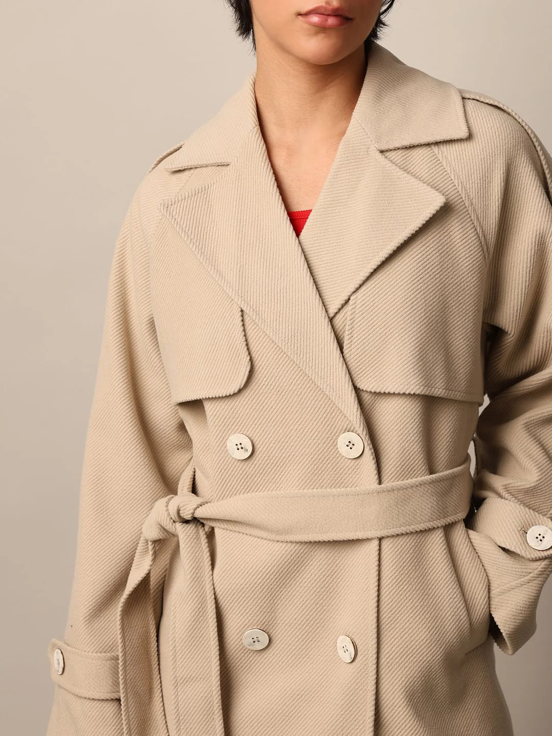 Beige Trench Coat - Image 3