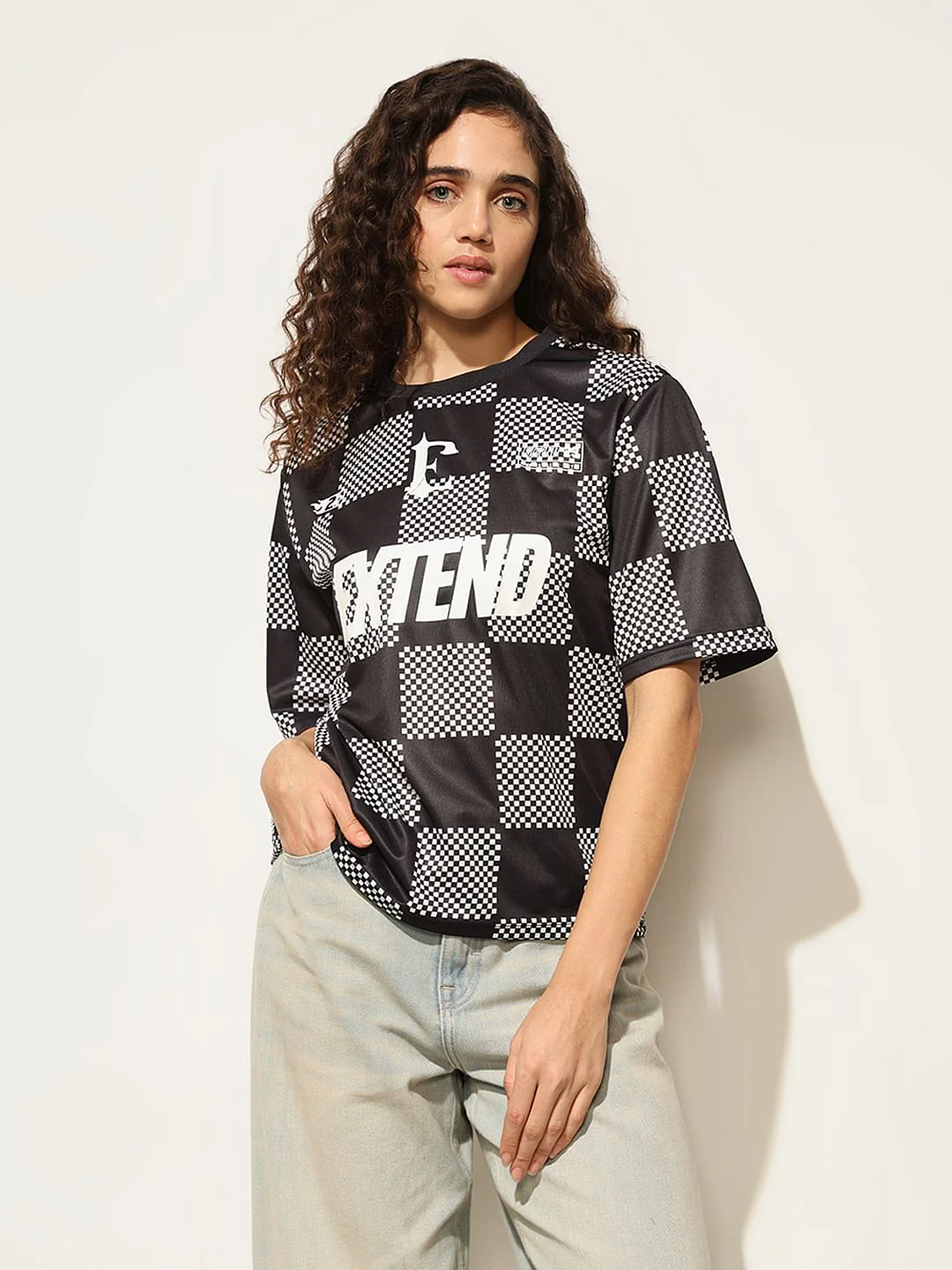 Black Typographic Print T-Shirt - Image 3