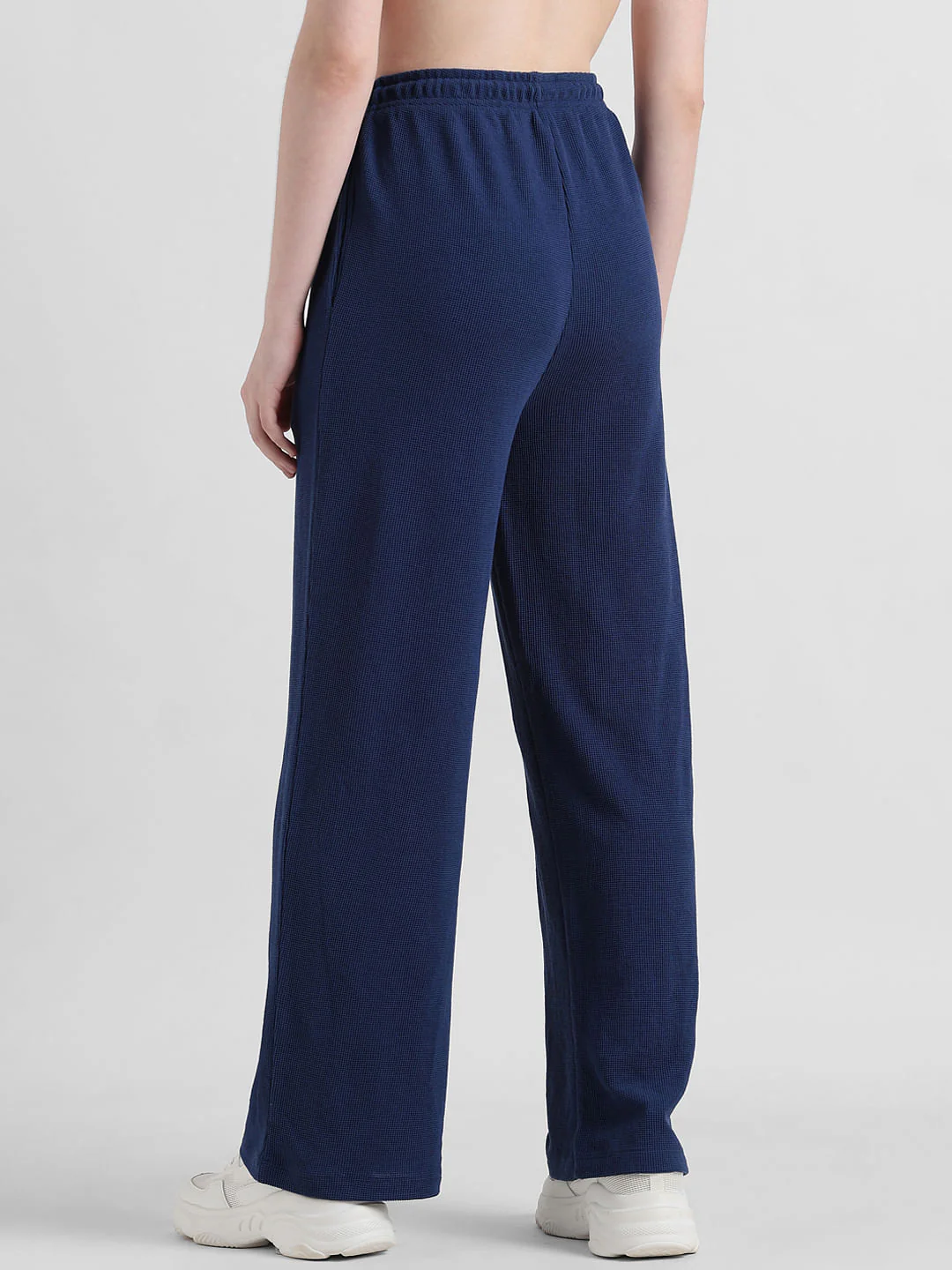 Blue High Rise Wide Leg Co-Ord Pants - Image 5