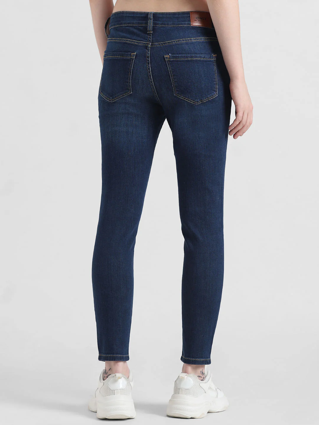 Blue Mid Rise Carmen Skinny Fit Jeans - Image 5