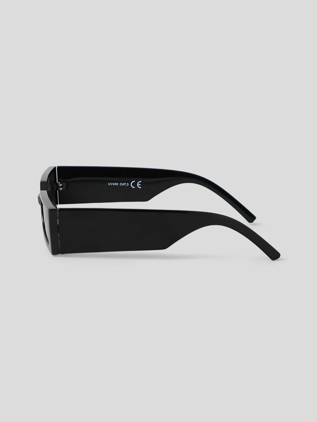 Black Rectangular Sunglasses - Image 3