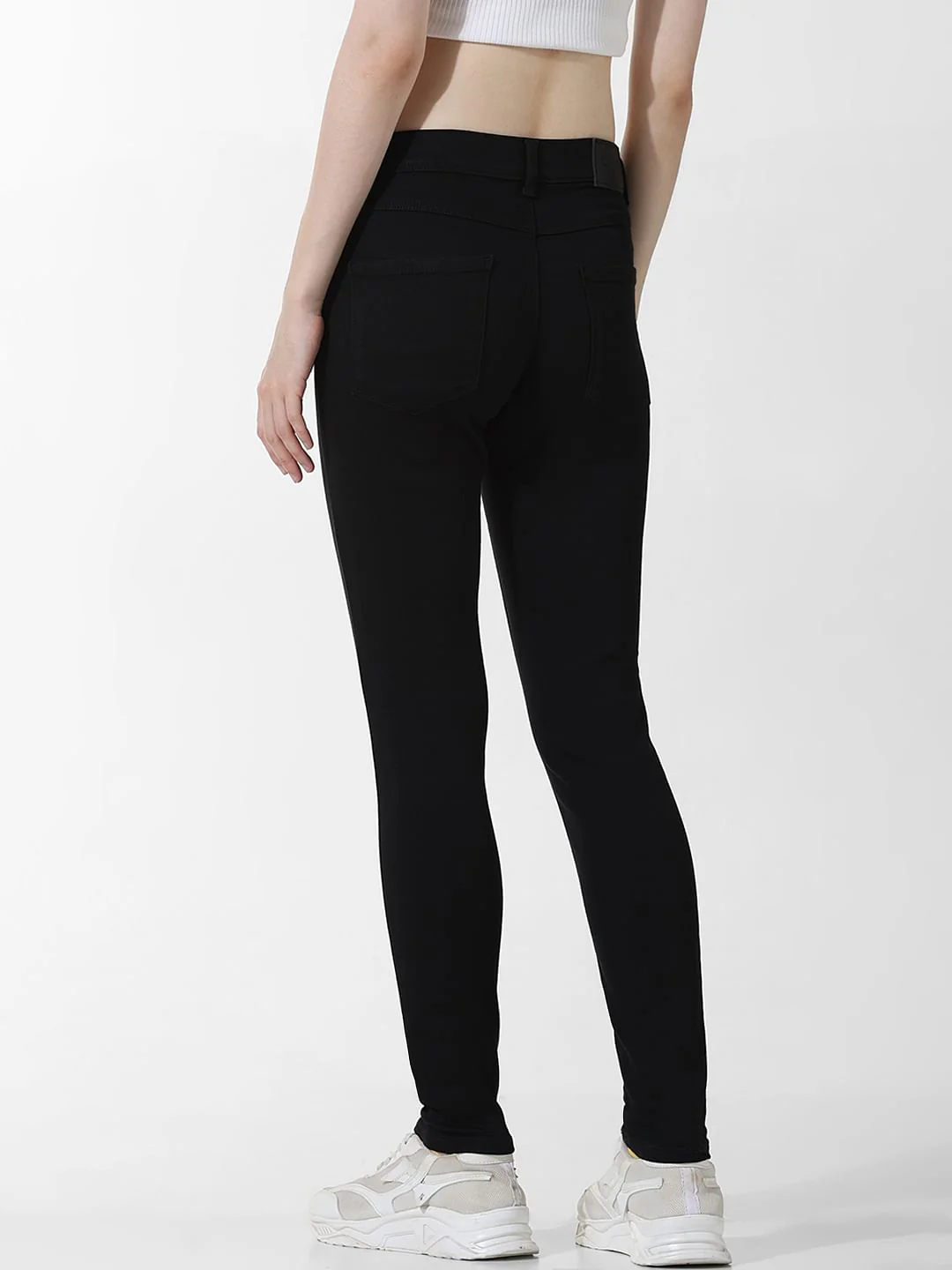 Black Mid Rise Skinny Jeggings - Image 5