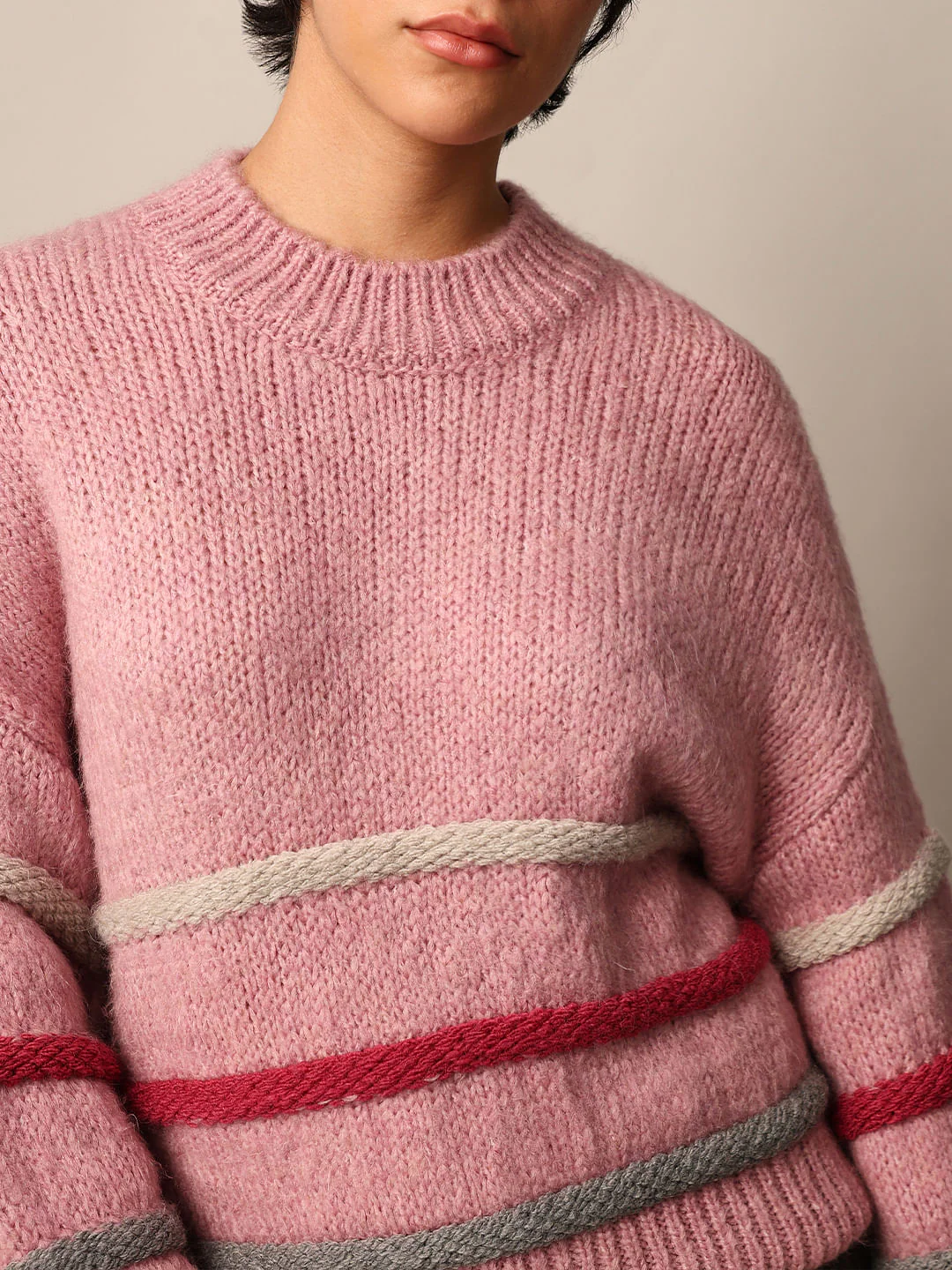 Pink Oversized Pullover - Image 4