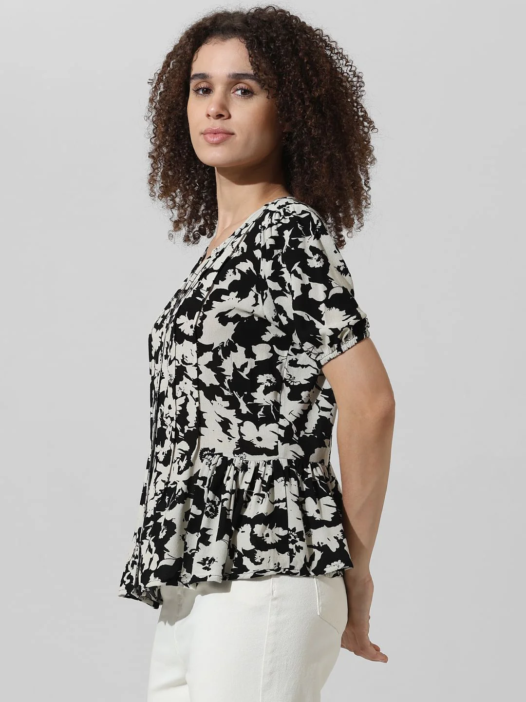 Black Printed Top - Image 5