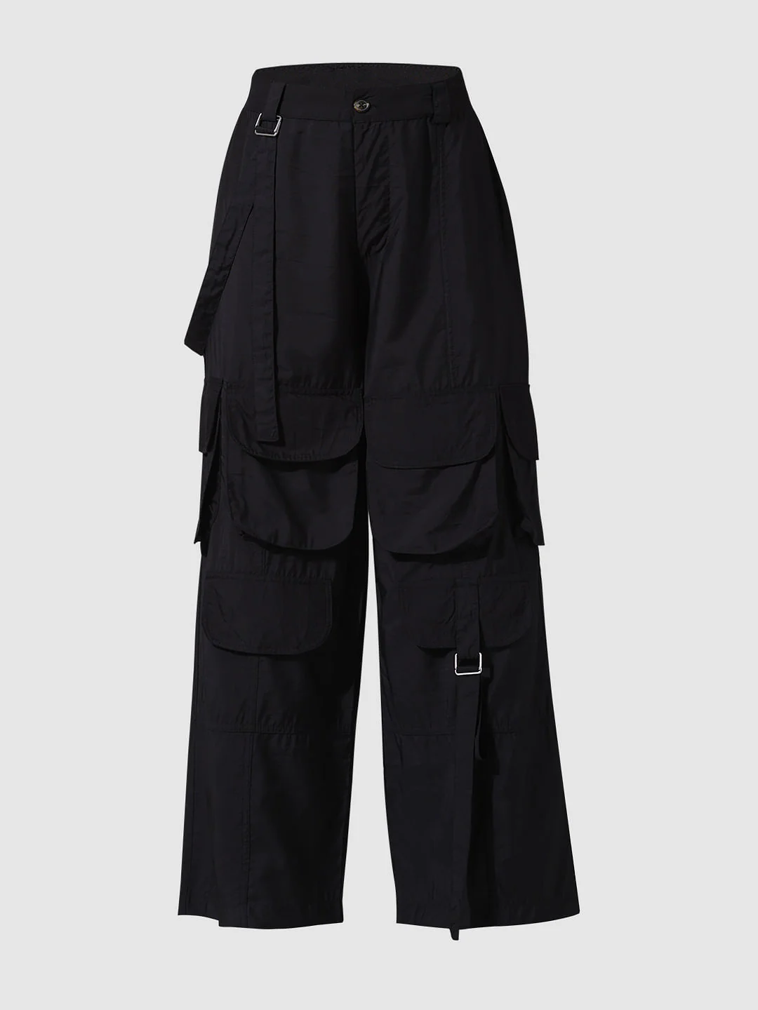 Black Baggy Cargo Pants - Image 6