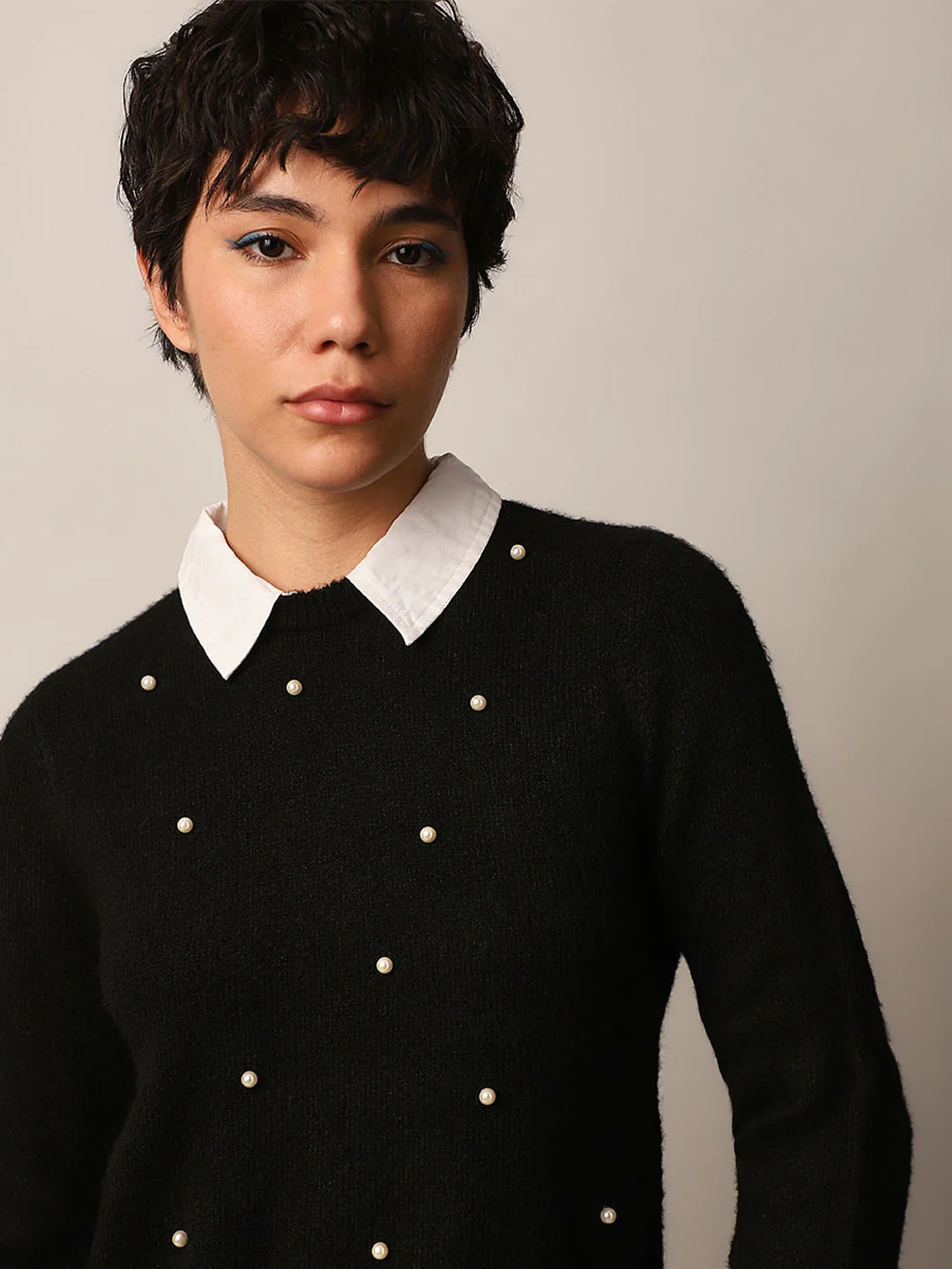 Black Embellished Pullover - Image 4