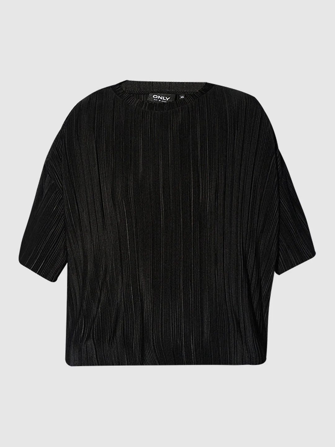 Black Pleated Relaxed Fit Top - Image 12