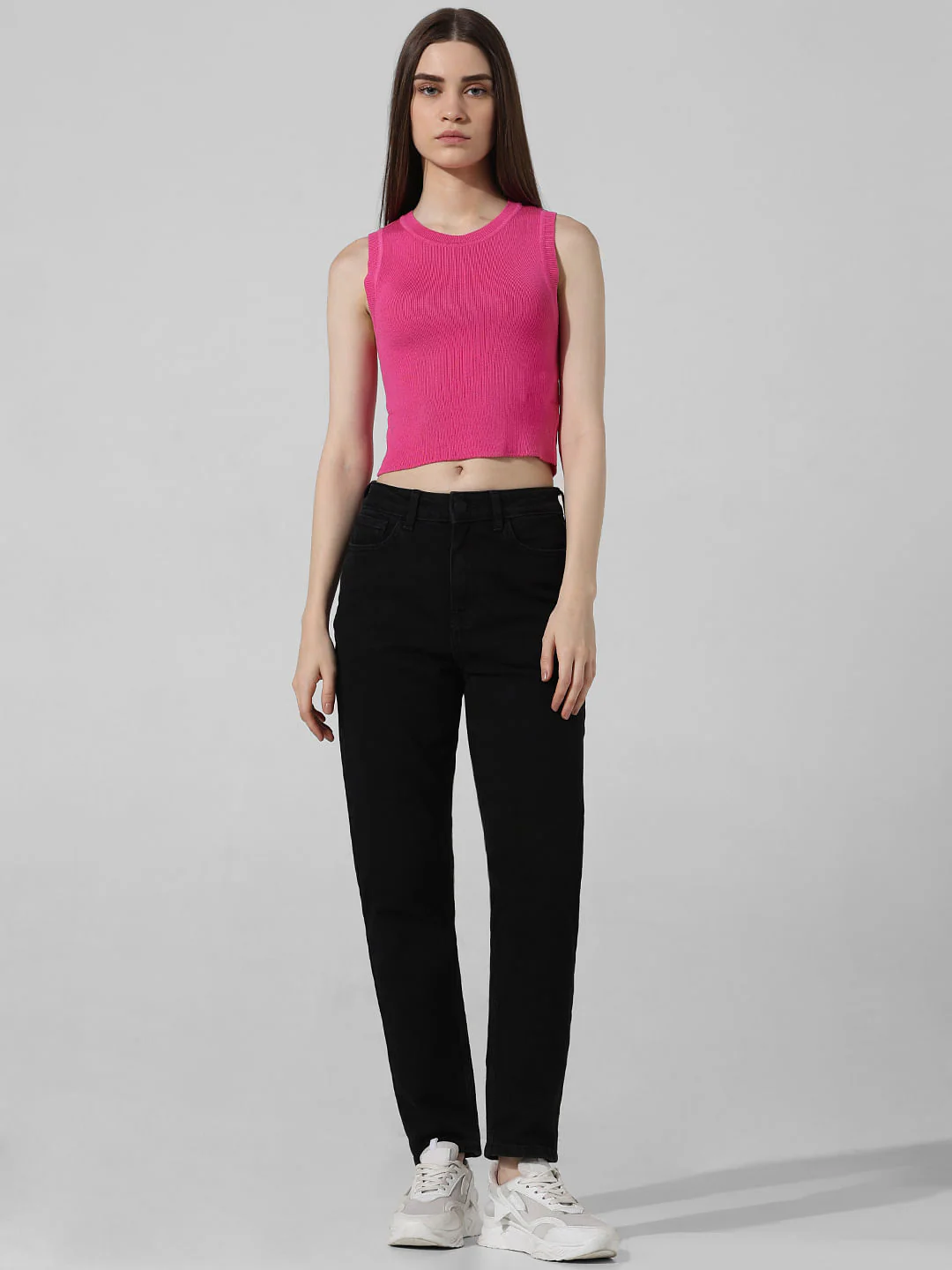 Pink Ribbed Knit Top - Image 4