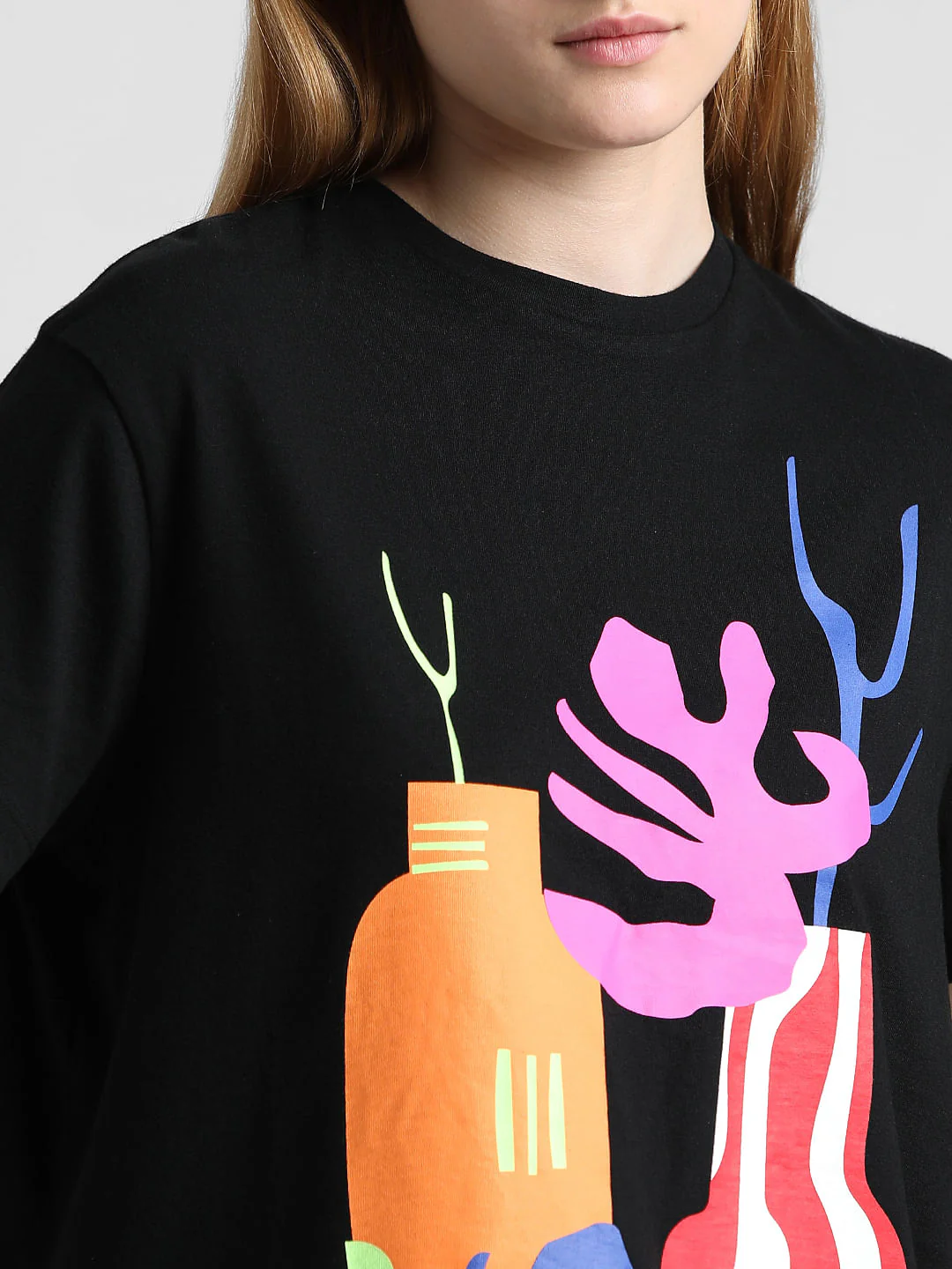 Black Graphic Print T-Shirt - Image 4