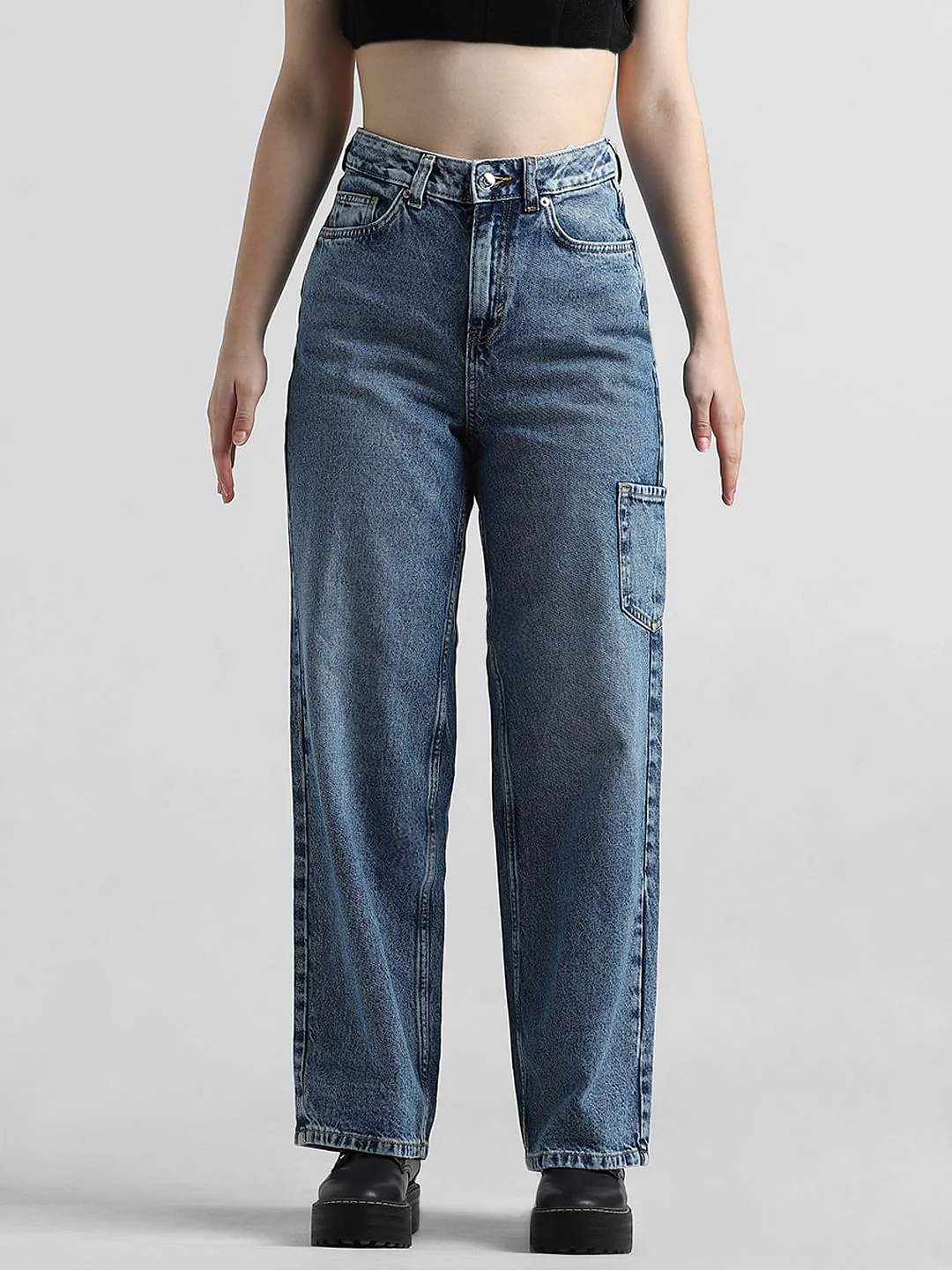 Blue High Rise Carpenter Jeans - Image 9