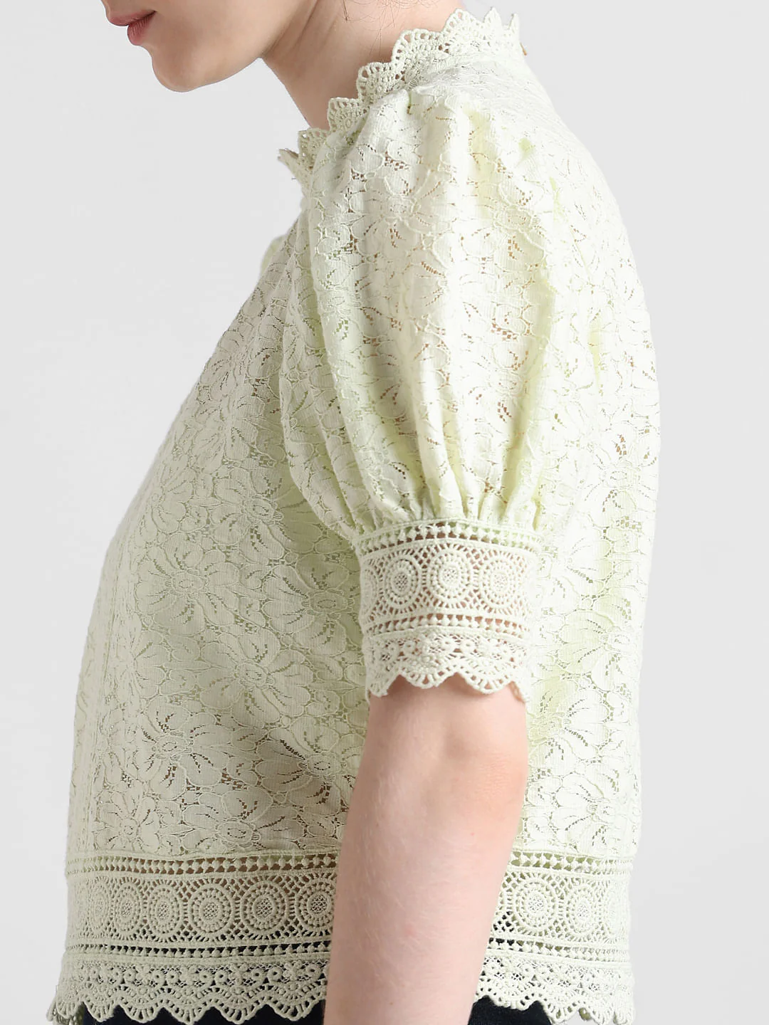 Lime Green Lace Top - Image 4