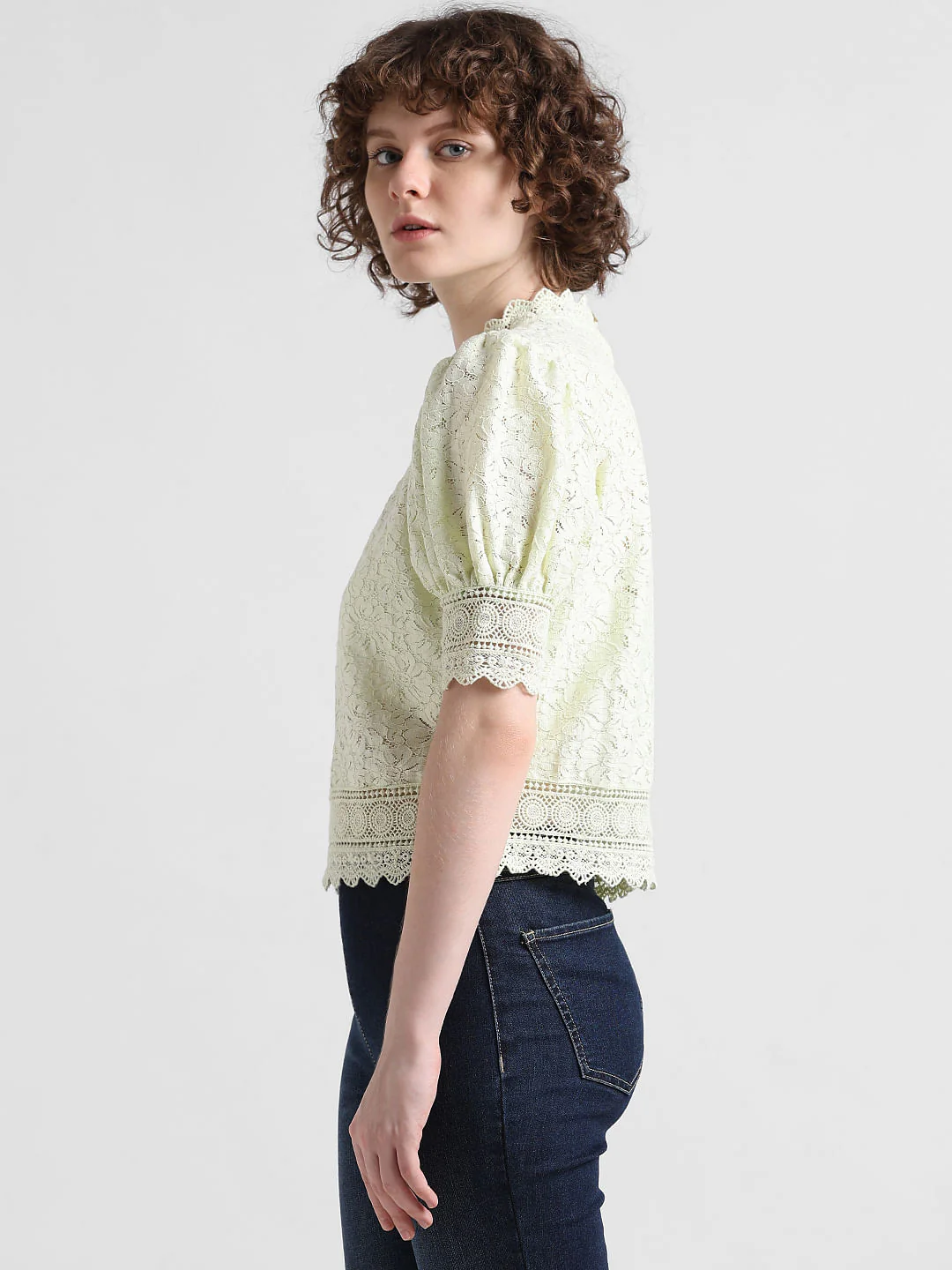 Lime Green Lace Top - Image 5