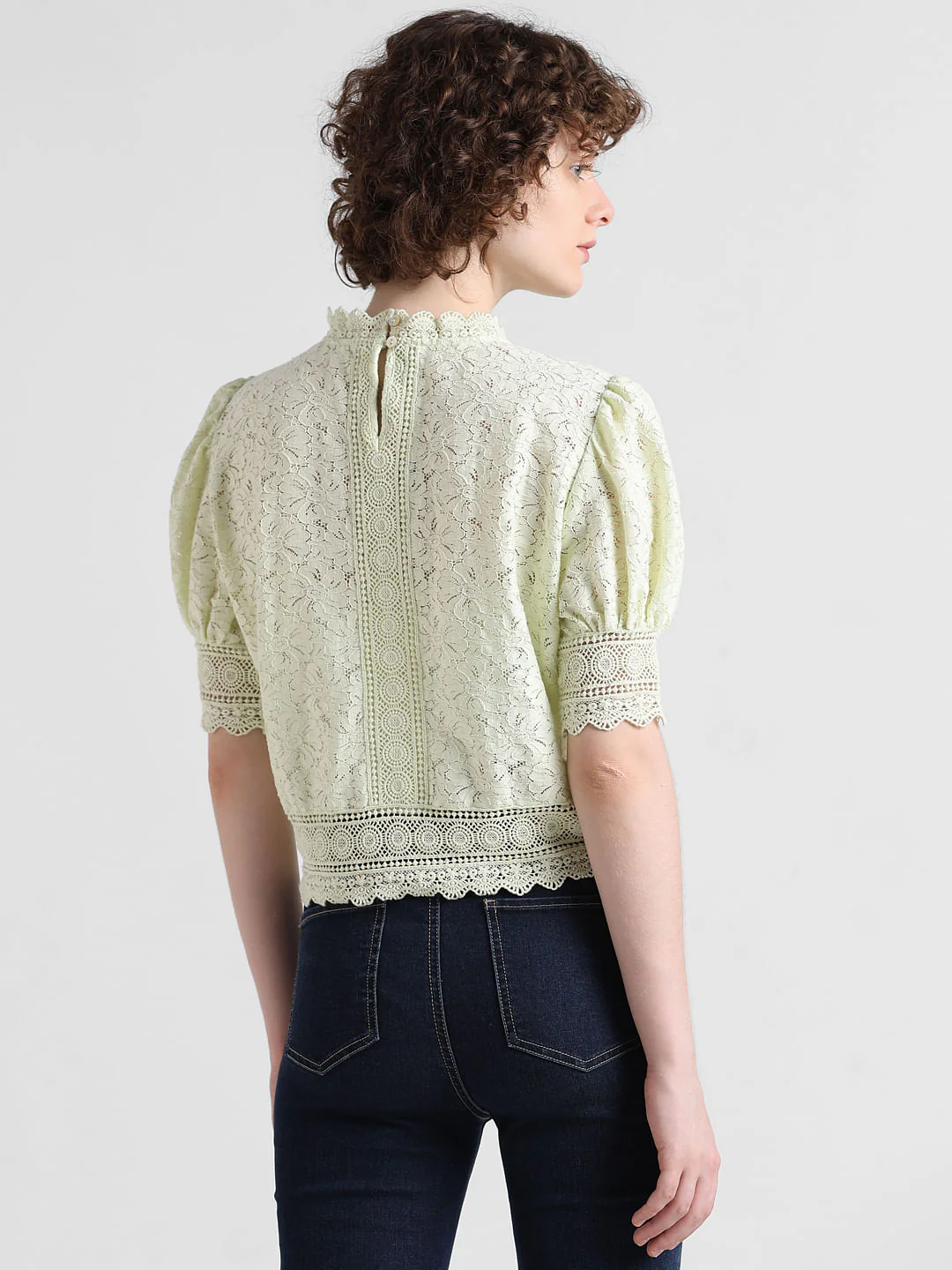 Lime Green Lace Top - Image 6