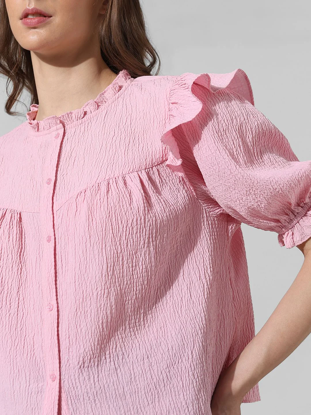 Pink Frill Trimmed Top - Image 4