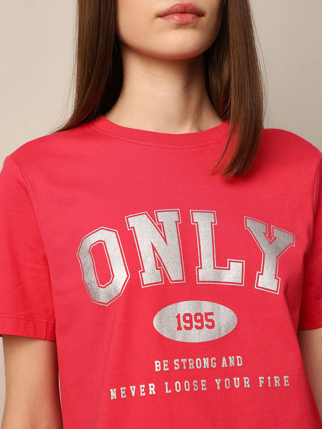 Red Printed Cotton T-Shirt - Image 4