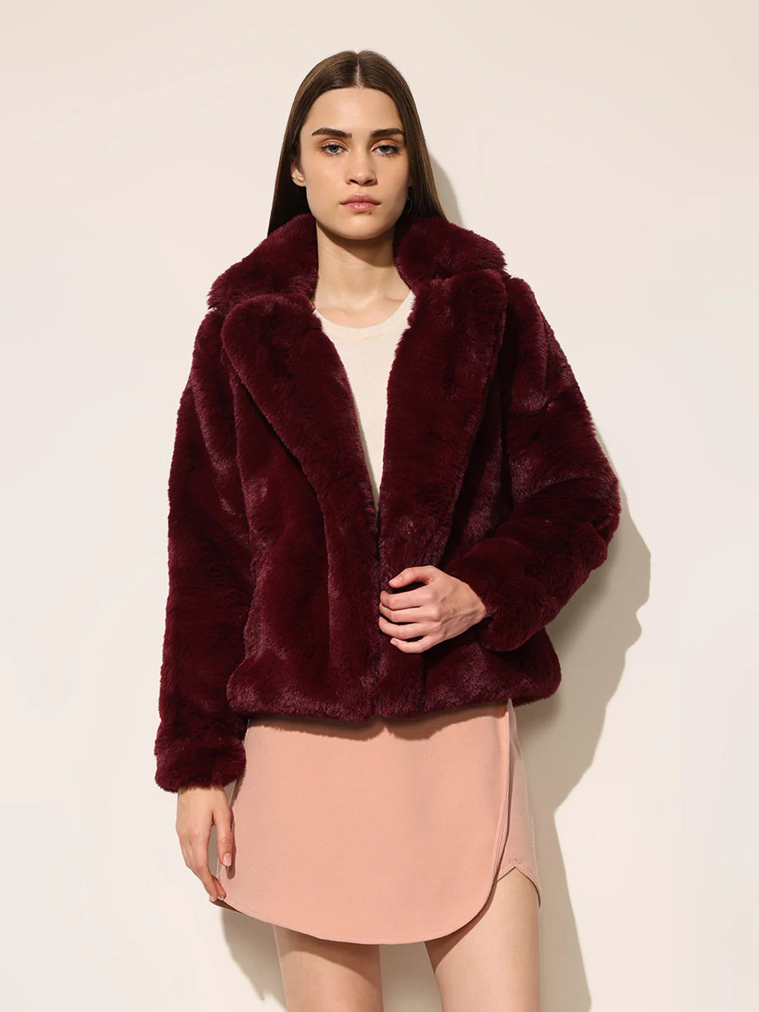 Maroon Teddy Jacket - Image 3