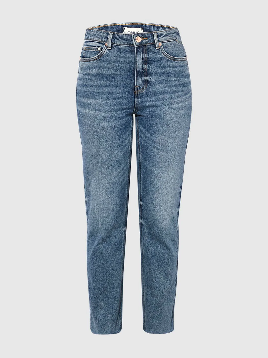 Blue High Rise Erin Straight Fit Jeans - Image 7