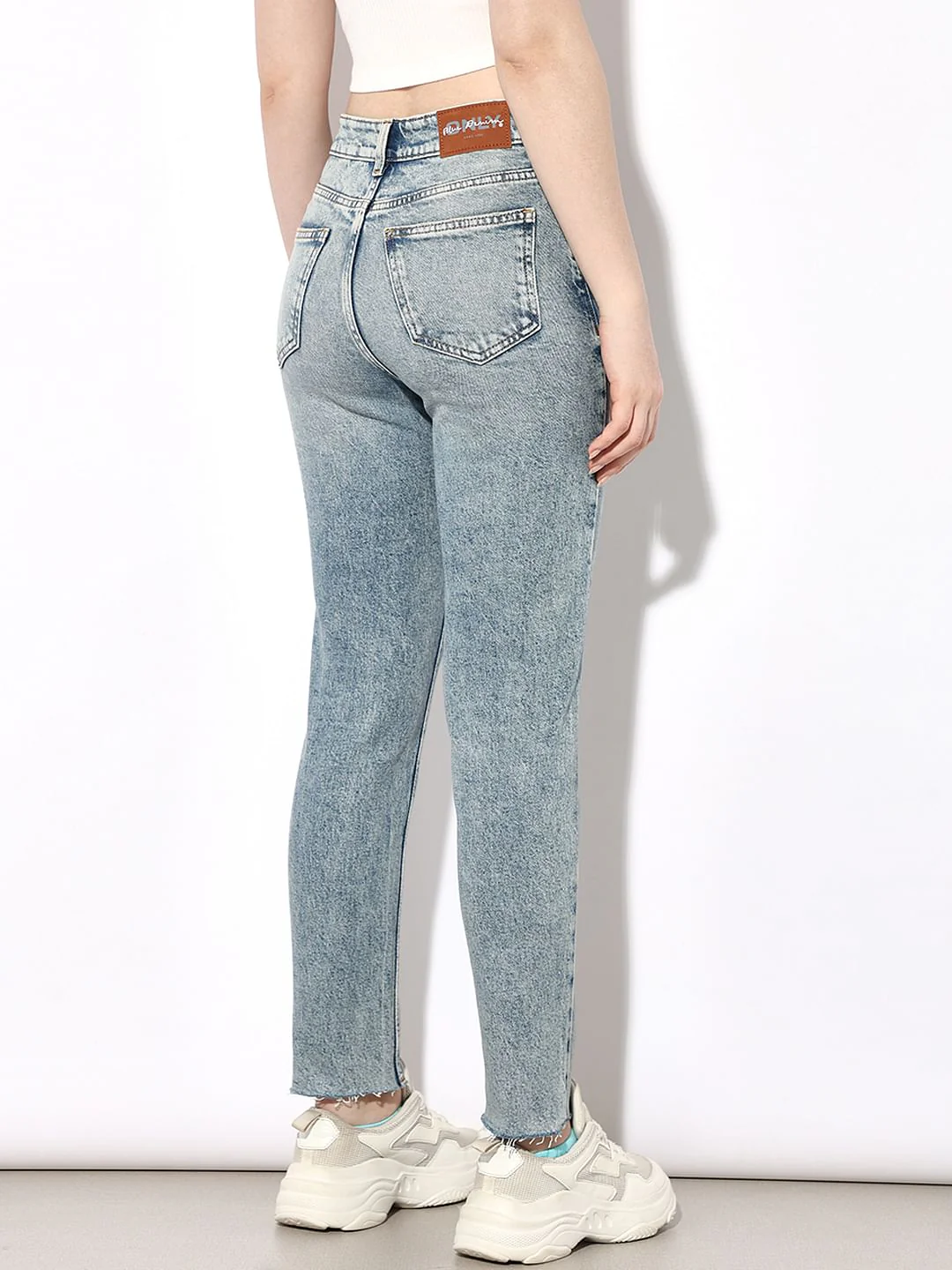 Light Blue High Rise Emily Straight Jeans - Image 5