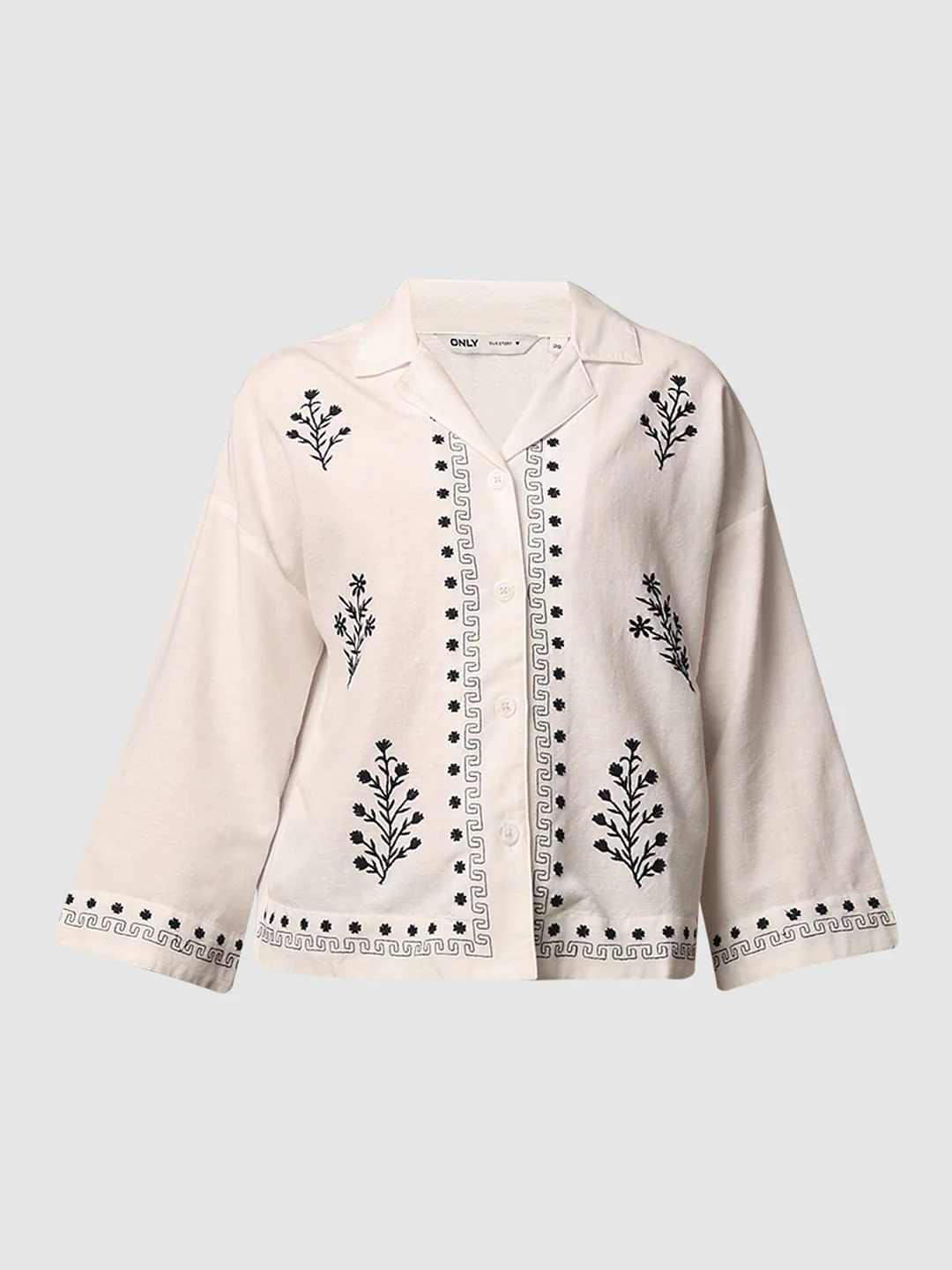 White Embroidered Shirt - Image 7