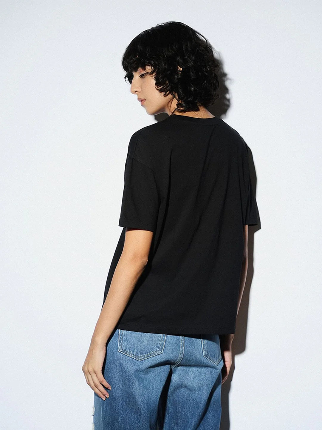 Black Graphic Print T-Shirt - Image 6
