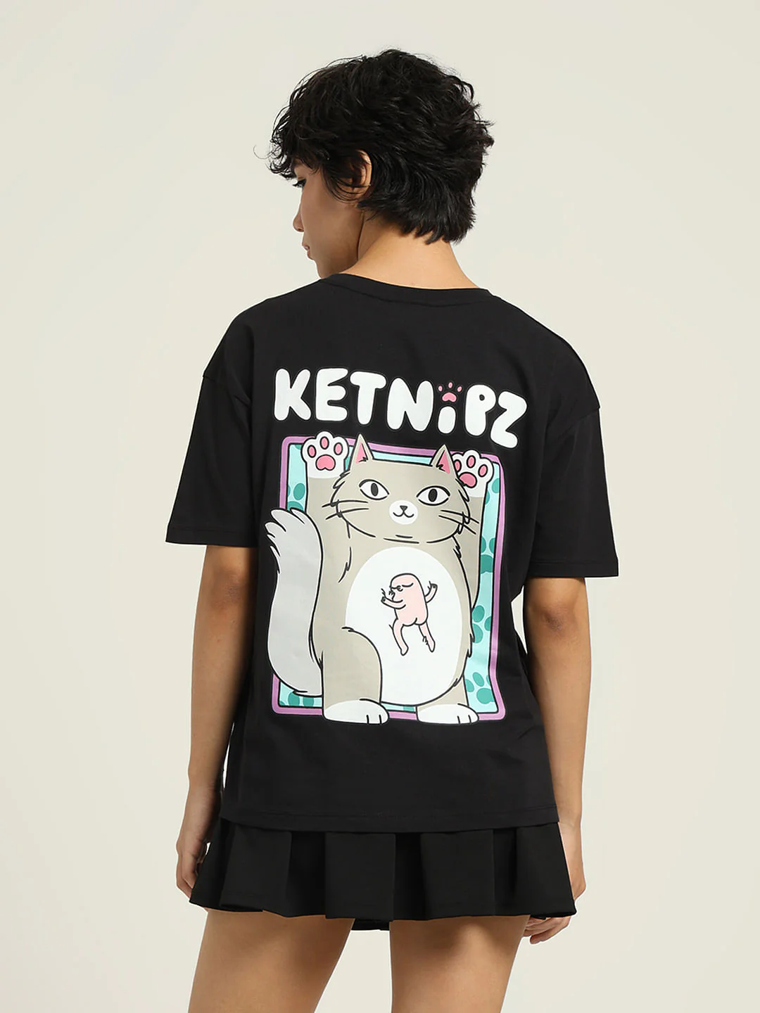Ketnipz Black Printed T-Shirt - Image 7