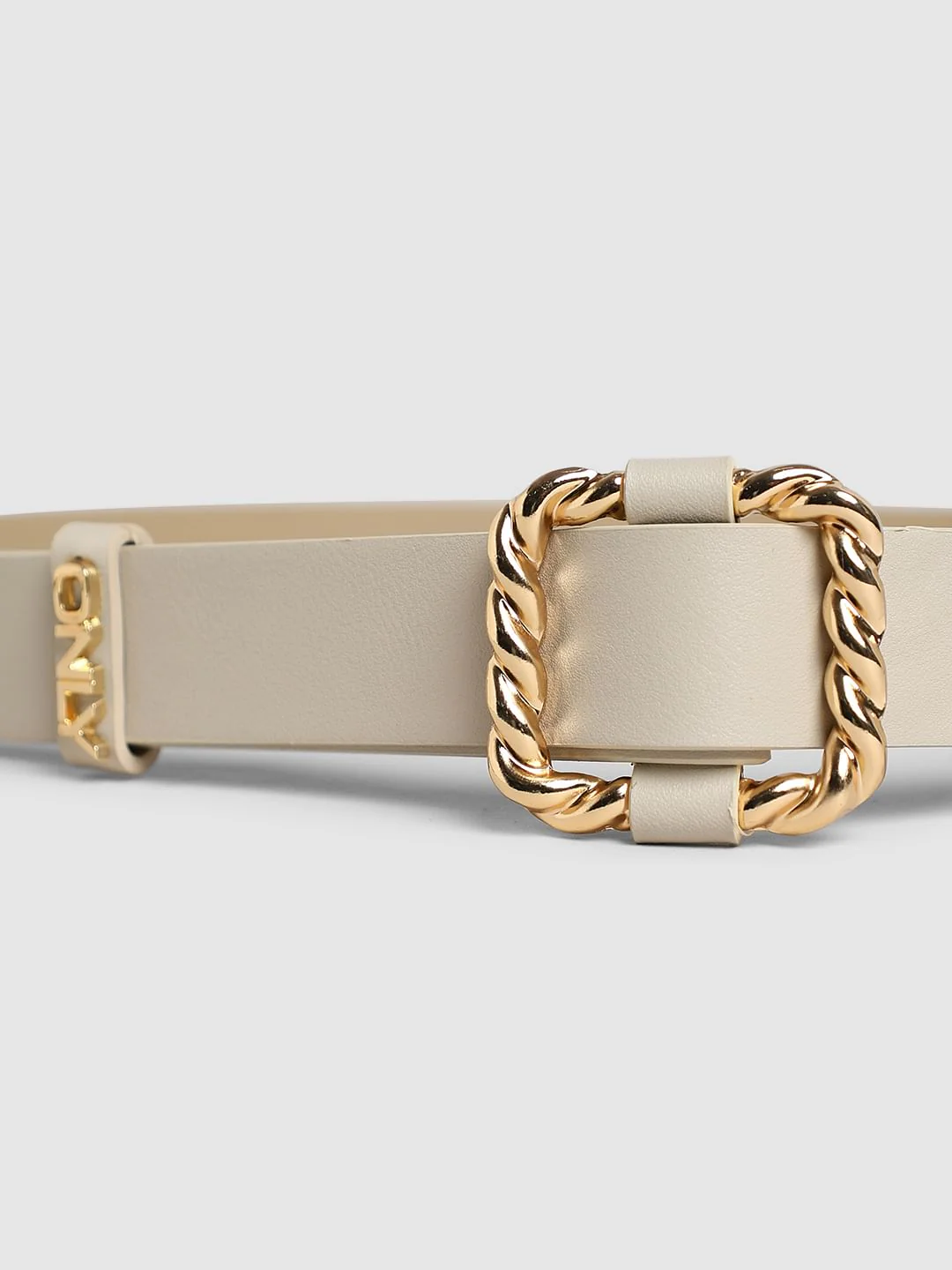 Beige Embossed Belt - Image 3