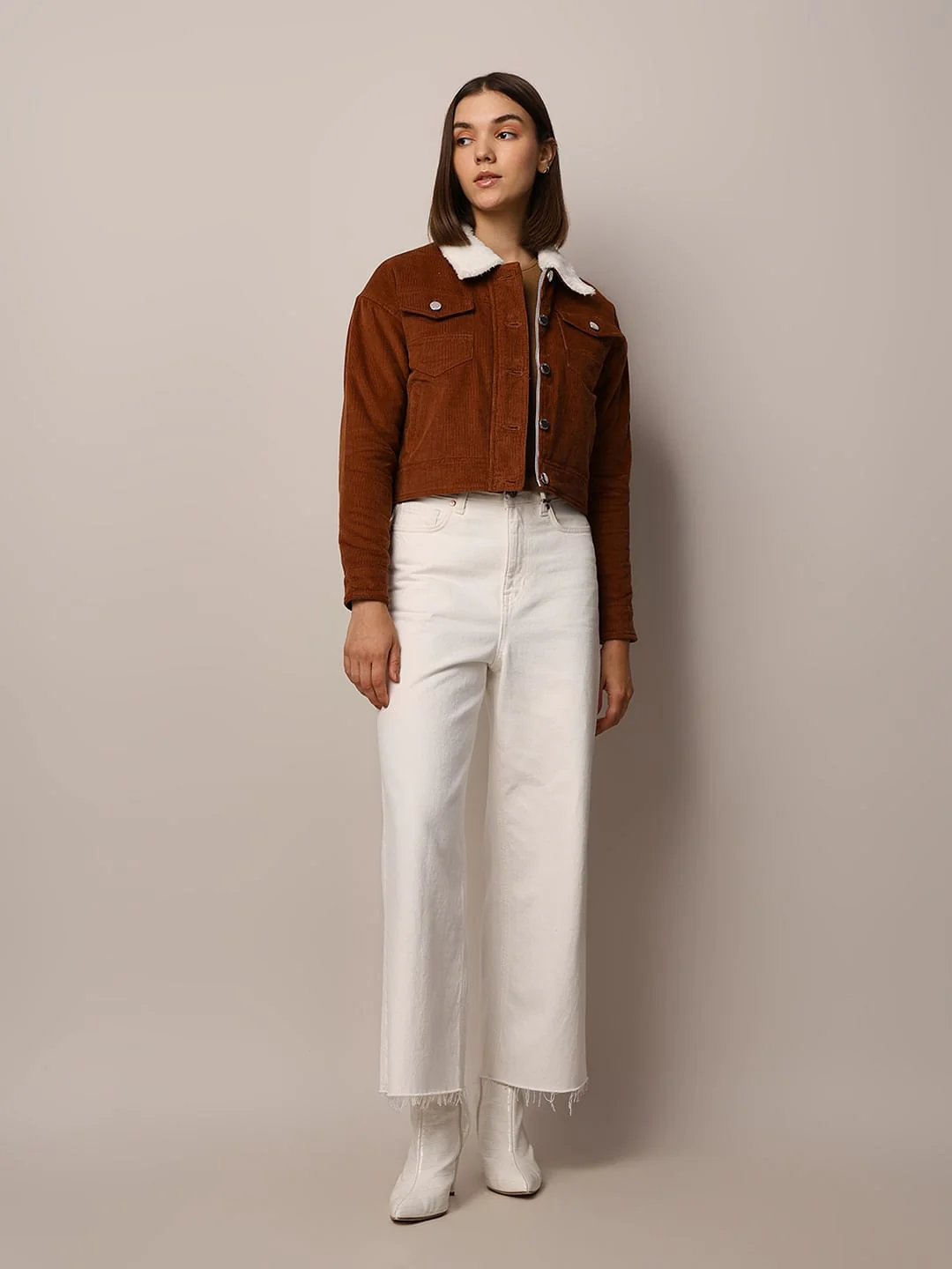 Dark Brown Corduroy Jacket - Image 2