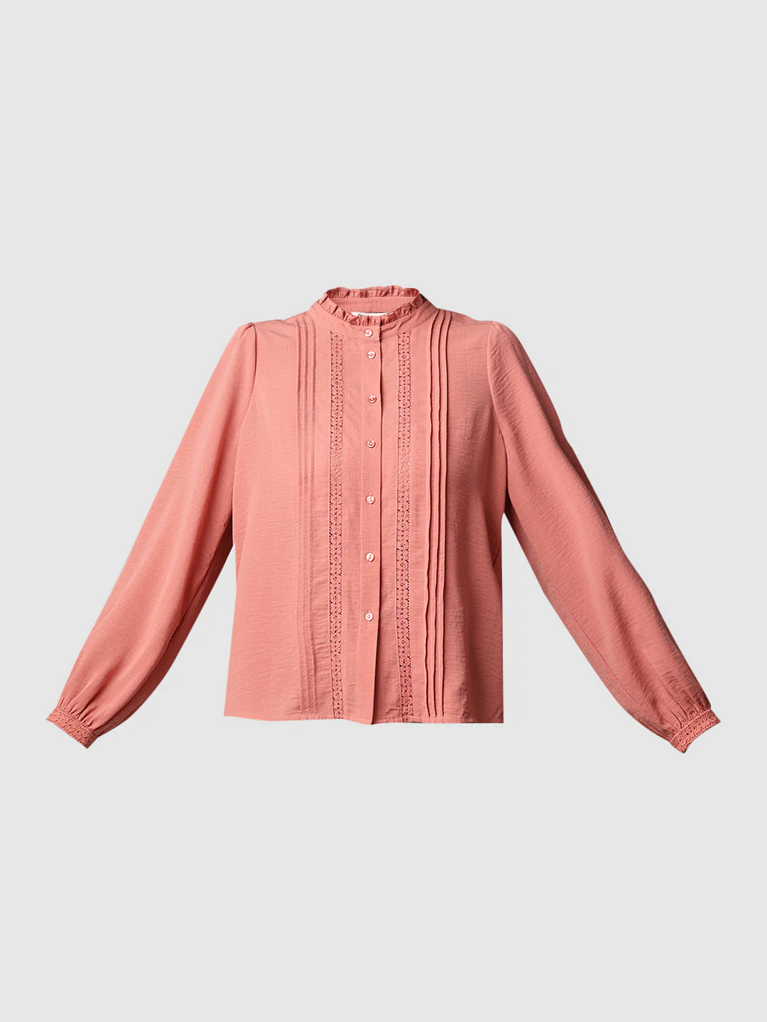 Peach Lace Trim Top - Image 7