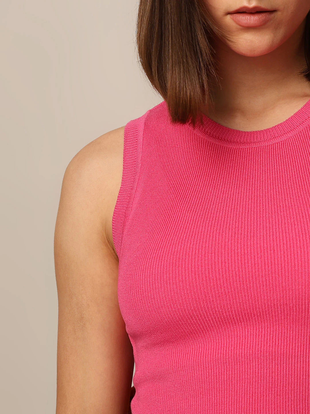 Pink Knitted Vest Top - Image 4