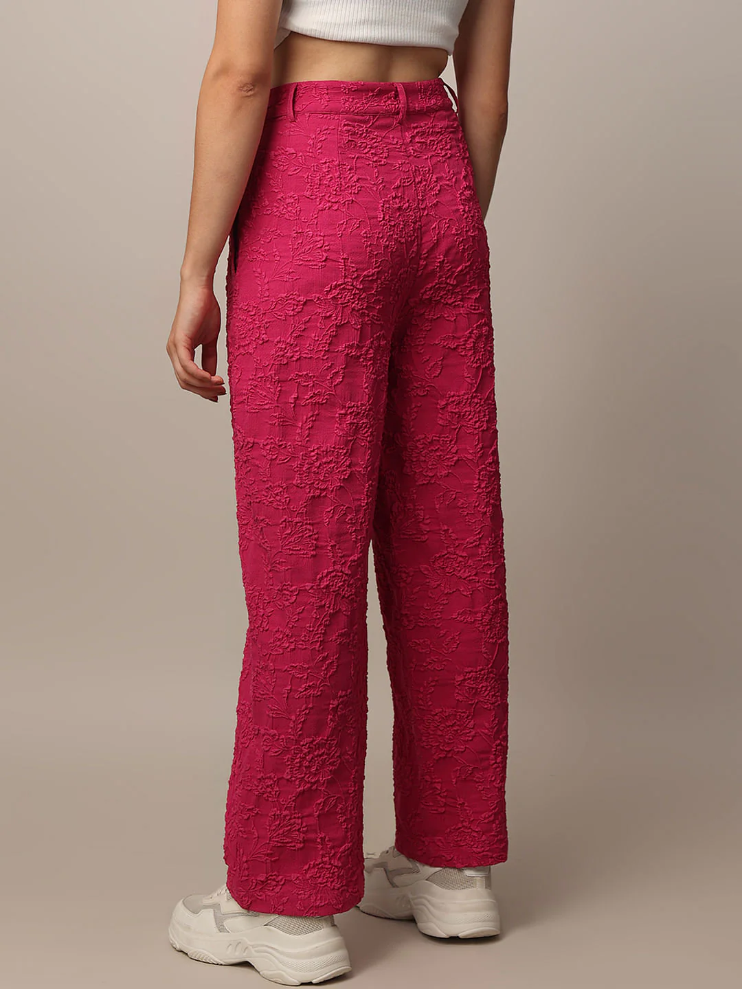 Pink Jacquard Pant - Image 5