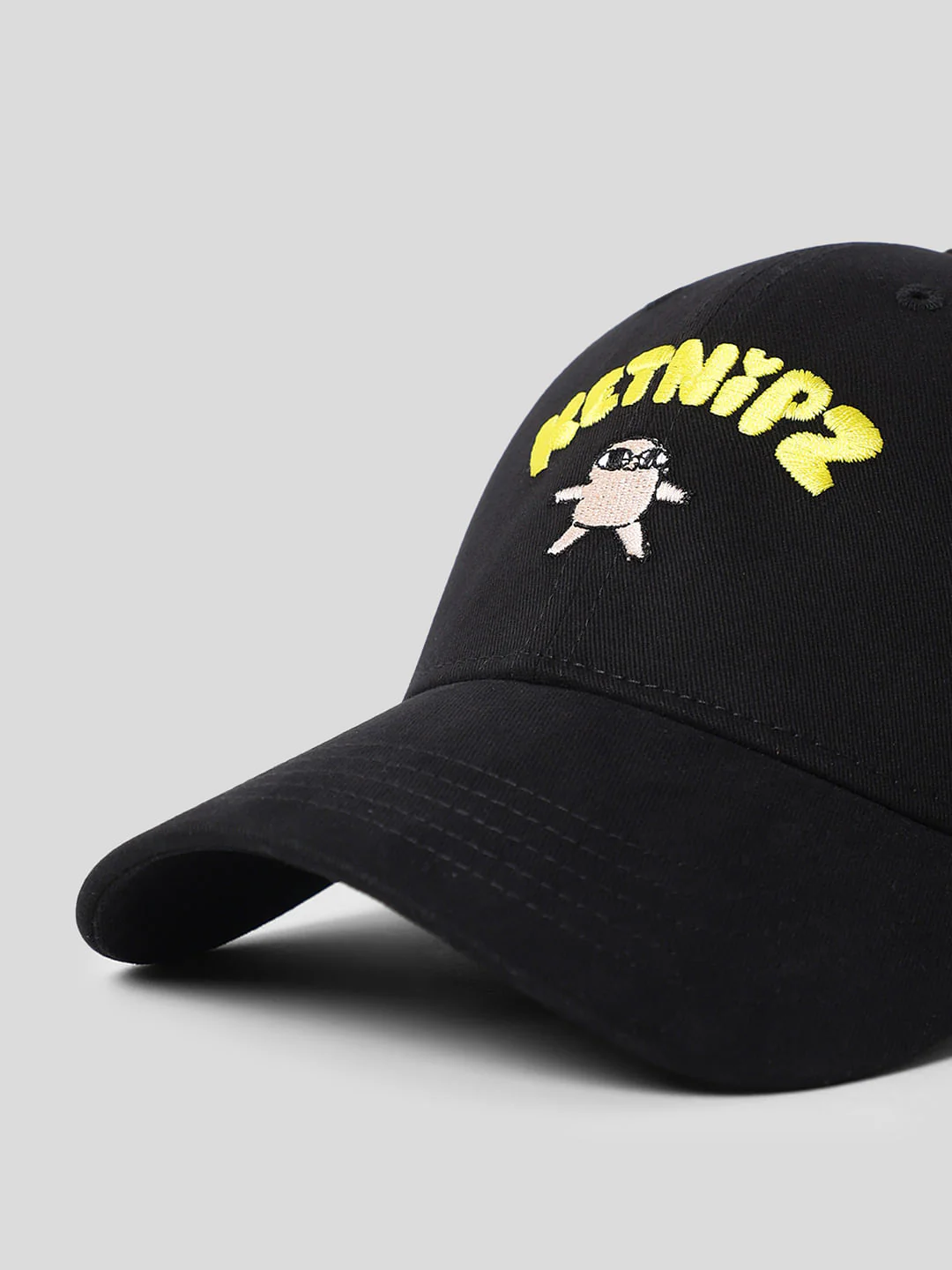 Ketnipz Black Embroidered Twill Cap - Image 3
