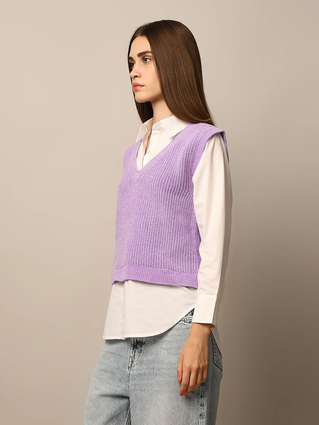 Purple Mock Shirt Pullover - Image 5