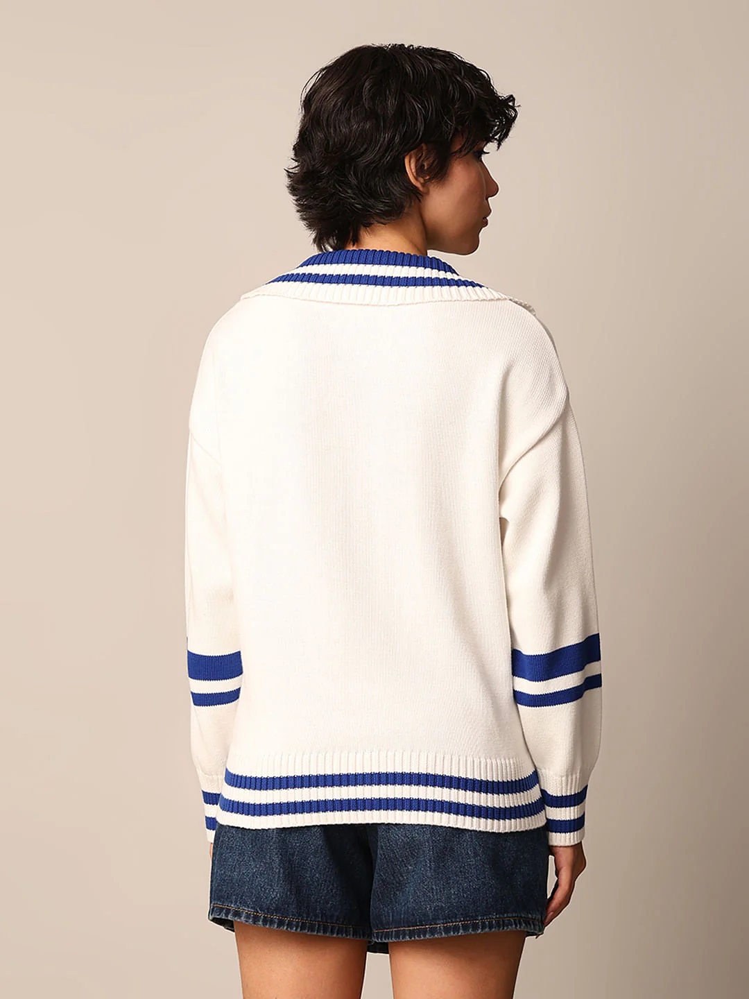 White Varsity Pullover - Image 6
