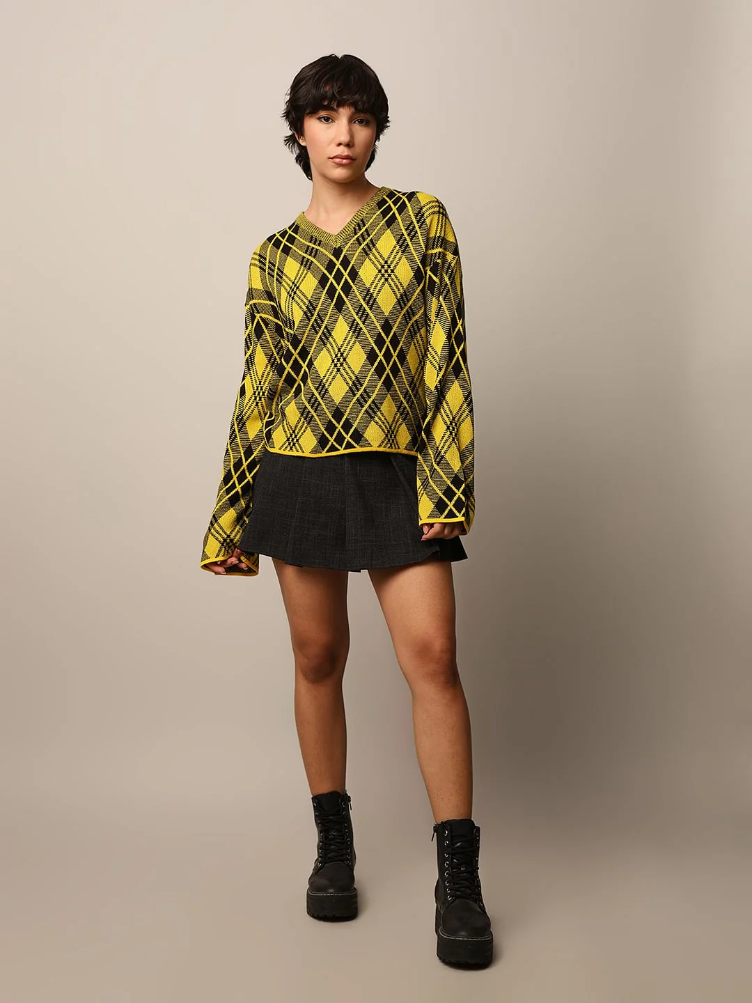 Yellow Jacquard Pullover - Image 2