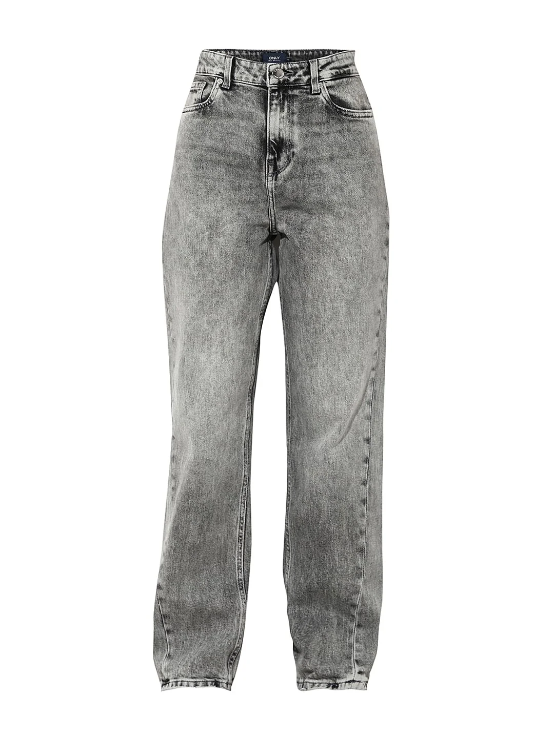 Grey High Rise Straight Fit Jeans - Image 6