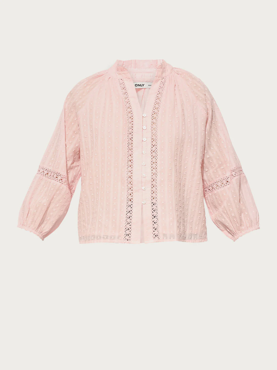 Pink Frill Trimmed Lace Top - Image 7
