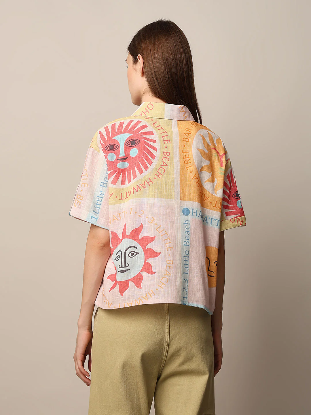 Pink Printed Cotton Shirt - Image 6