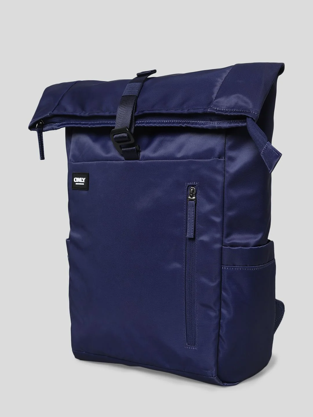Dark Blue Roll Top Backpack - Image 3