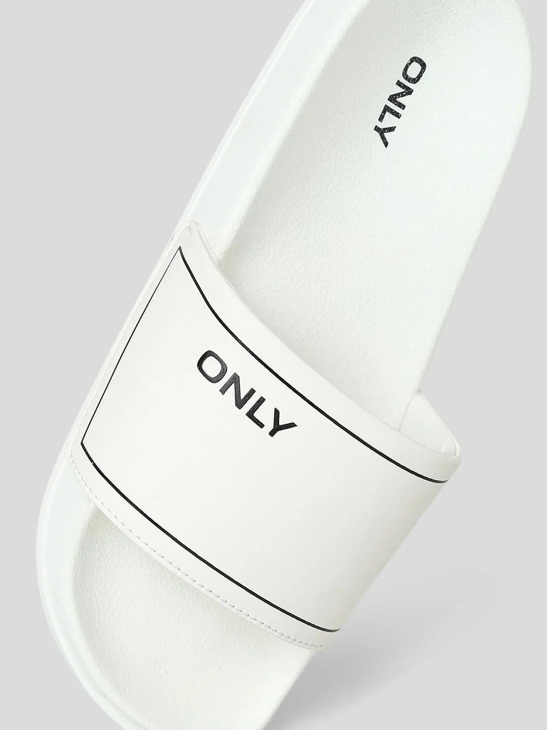 White Logo Print Sliders - Image 5
