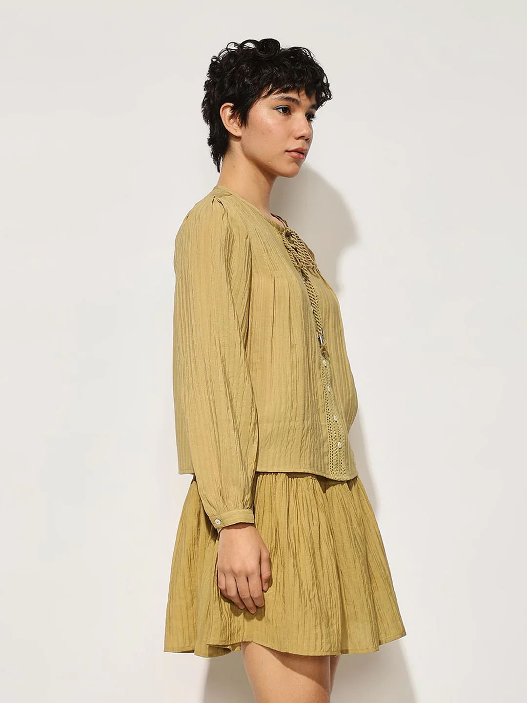 Green Seersucker Co-Ord Set Top - Image 5