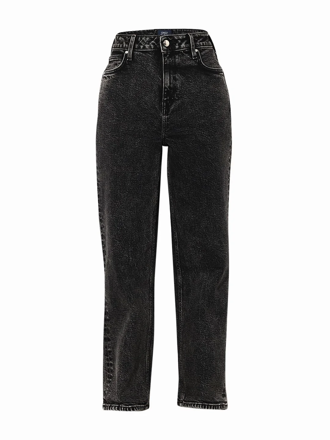 Grey High Rise Washed Straight Fit Jeans - Image 6