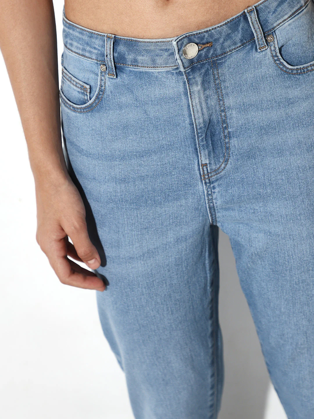 Light Blue Piper Skinny Fit Jeans - Image 3